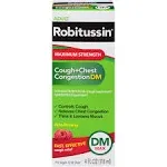 Robitussin Maximum Strength Adult Cough Chest Congestion Dm (4 fl oz)