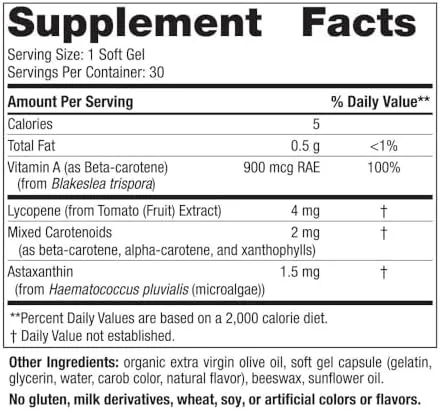 Nordic Naturals Softgels with Carotenoids