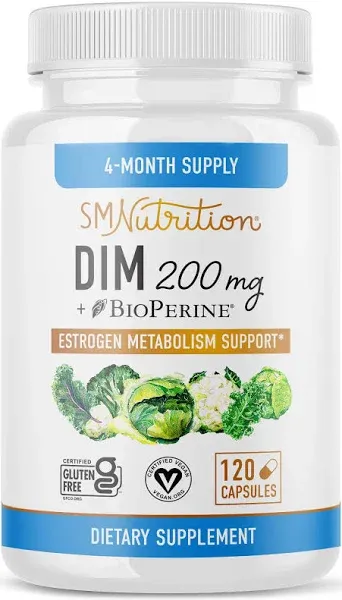 DIM Supplement 200 mg Estrogen Balance 120 Ct