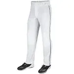 Champro BP41U MVP Open Bottom Pant with Piping - White Navy