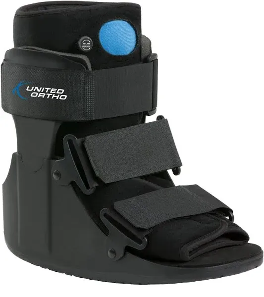 United Ortho Usa14113 Short Air Cam Walker Fracture Boot, Small, Black