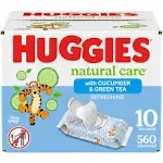 Huggies Natural Care Refreshing Baby Wipes 560/CASE