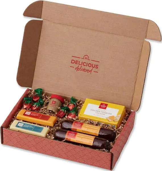  Farmhouse Sausage &amp; Cheese Medium Gift Box | Gourmet Food Basket | 