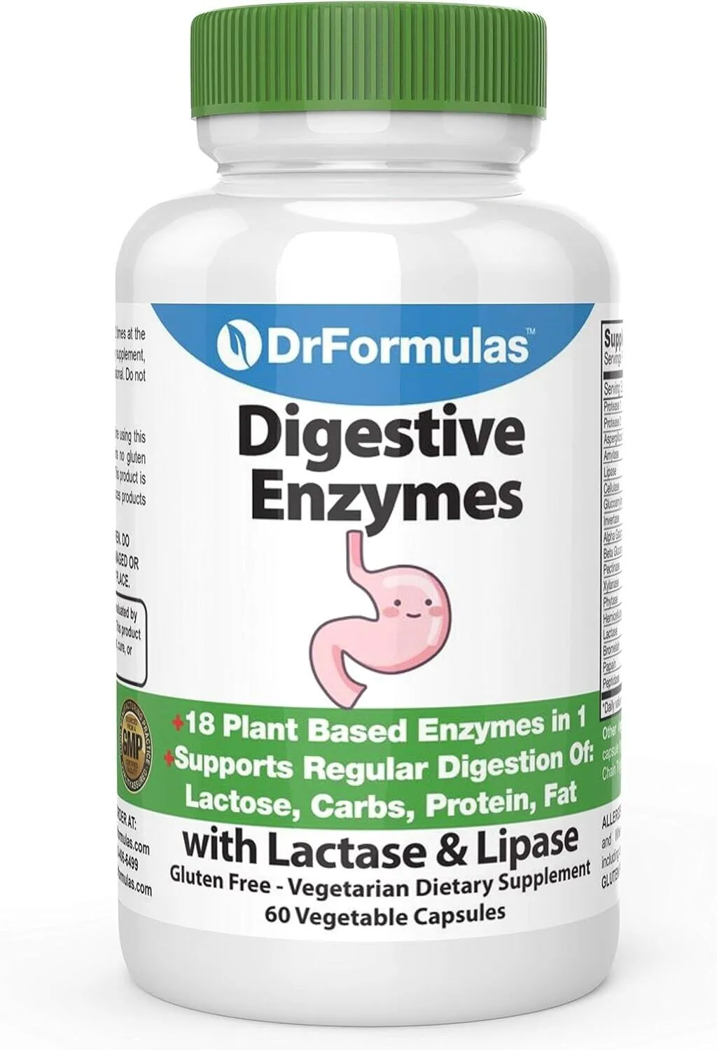 Digestive Enzymes for Bloating Relief, Gas, Lactose Intolerance 60 Cap