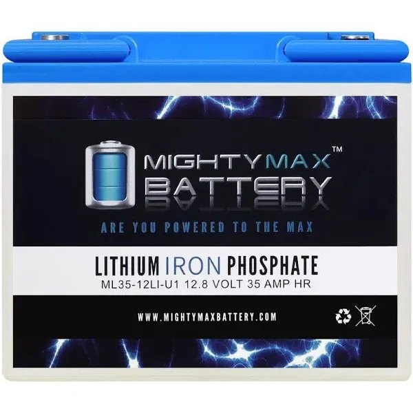 Mighty Max Battery 12V 35ah U1 Lithium Replacement Battery