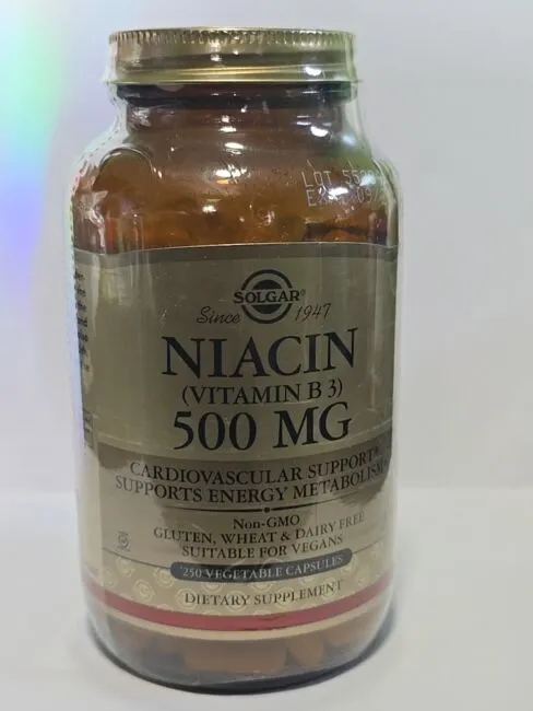 Solgar Niacin 500 mg Vegetable Capsules