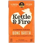 Kettle & Fire Bone Broth, Turmeric Ginger - 16.9 oz