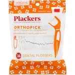 Plackers Orthopick Dental Flossers 36 Count