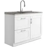 Simpli Home Modern Wide Shaker Laundry Cabinet