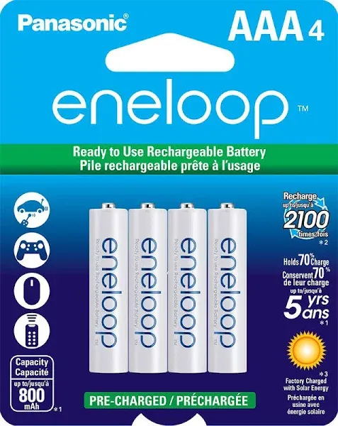 Panasonic Eneloop AAA Batteries