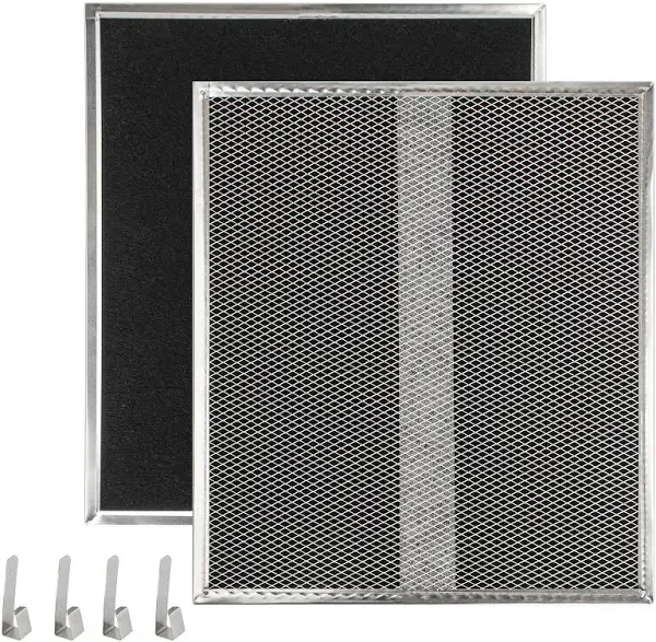 Upgrade HPF30 Charcoal Range Hood Non-Ducted Filter (With Clips), for Broan Nuto