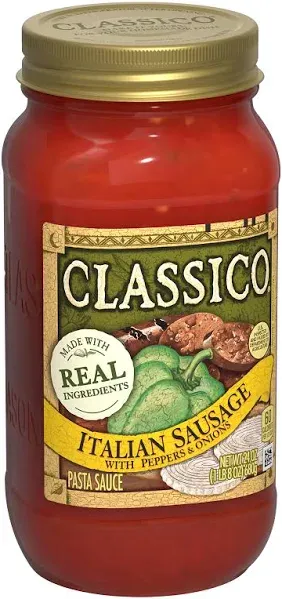 Classico Italian Sausage Pasta Sauce with Peppers & Onions - 24 oz