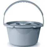 McKesson Metal Handle Commode Bucket, 7.5 Quart