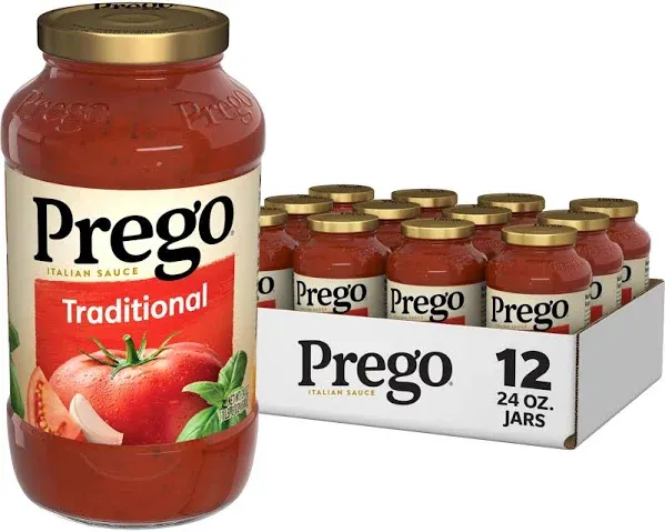 Prego Pasta Sauce Plain - 24 OZ 12 Pack