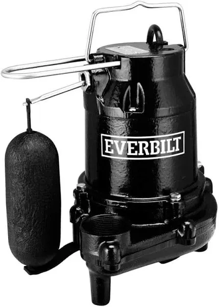 Everbilt HDS50 1/2 HP Cast Iron Sump Pump