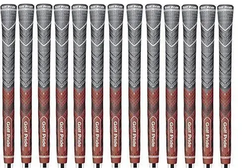 Set of 13 New Golf Pride MCC Plus4 Grips, Red, Standard