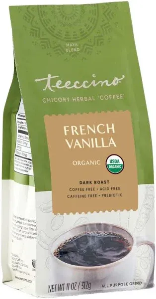 French Vanilla Chicory Herbal Coffee, Size: 11 Ounce Ground