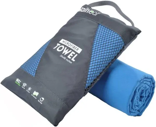 Microfiber Towel Perfect Travel &amp; Gym &amp; Camping Towel. Quick Dry - Super Abso...