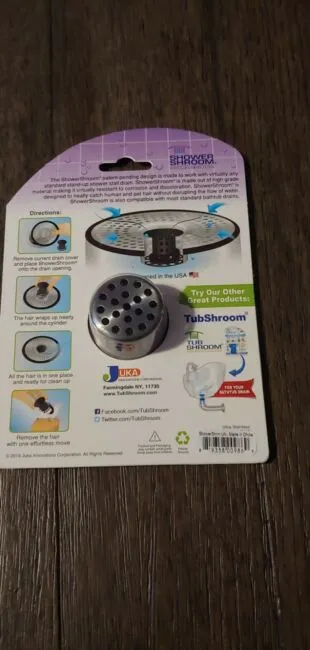 ShowerShroom Ultra Revolutionary Shower Hair Catcher Drain Protector