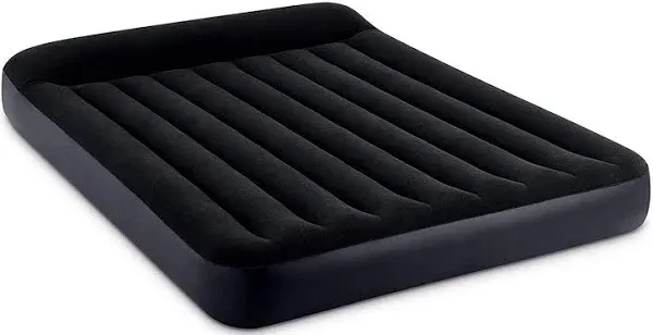 Intex Dura Beam Pillow Rest Airbed Mattress with Built-In Pump, Queen (Used)