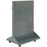 Global Industrial Mobile Double-Sided Rack 36x25.5x55