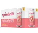 Spindrift Sparkling Water, Grapefruit - 8 pack, 12 fl oz cans