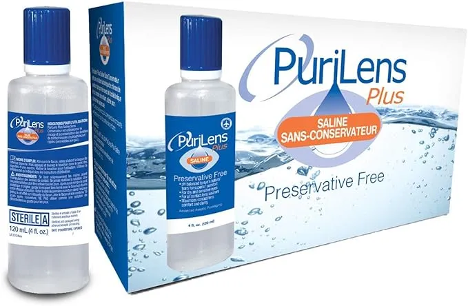 PuriLens Plus Preservative Free Saline Bottles