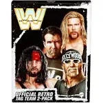 Ringside NWO Retro 4-Pack (Hollywood Hulk Hogan, Syxx, Scott Hall & Kevin Nash) Exclusive Toy Wrestling Action Figures