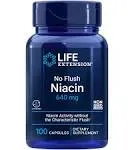 Life Extension - No Flush Niacin 800 mg, 100 Capsules