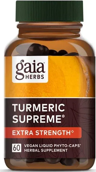 Gaia Herbs Turmeric Supreme Extra Strength 30 Capsules Ex. 12/30/2024