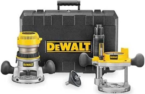 DeWalt DW616PK 1-3/4 HP Fixed Base & Plunge Router Combo Kit