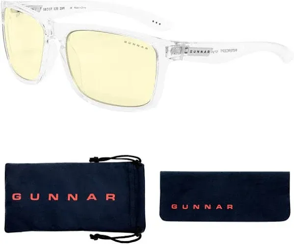 Gunnar Intercept Crystal Square Gaming/Computer Glasses