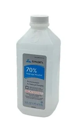 Swan Alcohol Rubbing Alcohol 16 oz Bottle