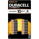 Duracell Coppertop Alkaline AAA Batteries - 34 PK