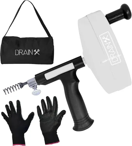 Drainx Heavy-Duty-Steel Pro Drum Drain Auger