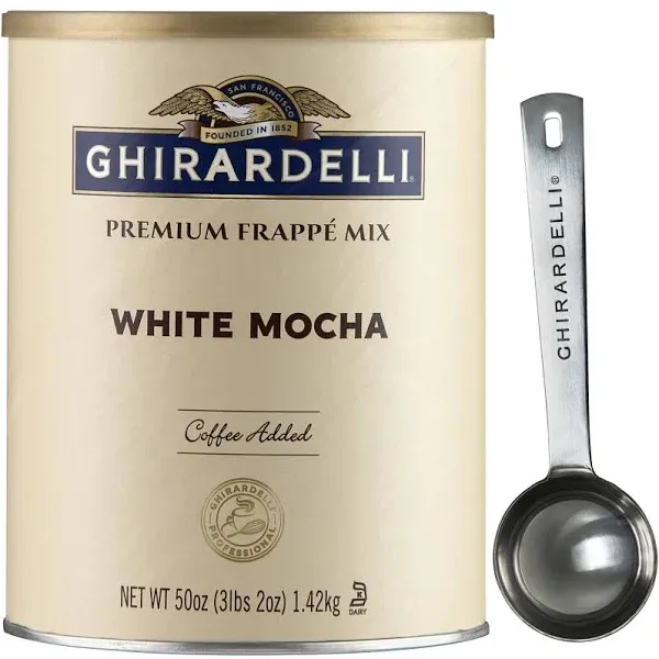 Ghirardelli Mocha Frappe, Powder, 3.12 lb  Assorted Flavor Names , Sizes 