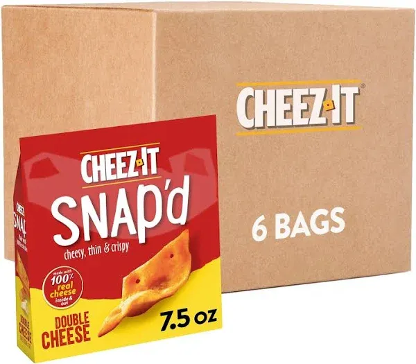 Cheez-It® SNAP'D® Double Cheese Snack Crackers - 7.5 oz