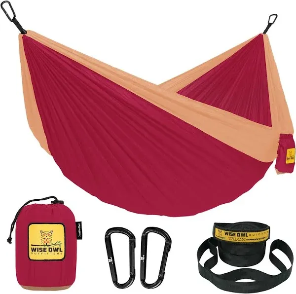 Wise Owl Outfitters Camping Hammock - Portable Single or Double Hammock Camping-