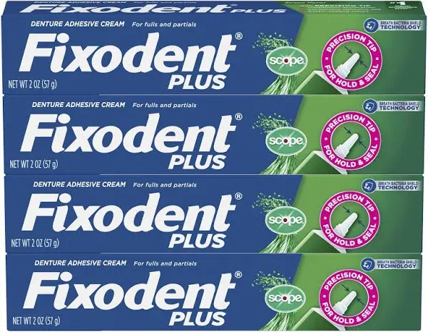 Fixodent Denture Adhesive Cream Plus Scope