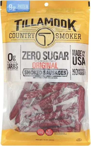 Tillamook Country Smoker Zero Sugar Original Smoked Sausages