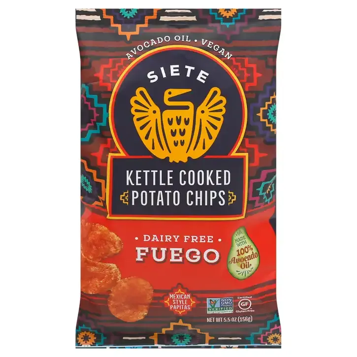 Siete Kettle Cooked Potato Chips Fuego 5.5 oz