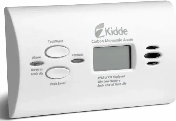 Kidde Battery Operated Carbon Monoxide Alarm with Digital Display