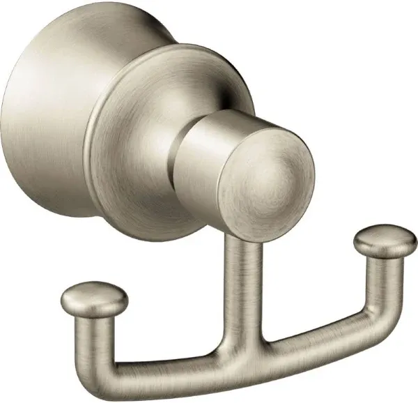 Moen YB2103BN Dartmoor Double Robe Hook - Brushed Nickel