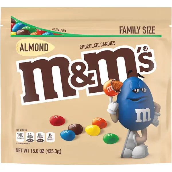 M&M’s Almond Chocolate Candy Sharing Size | The Loaded Kitchen A