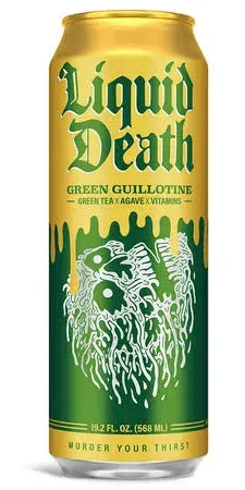 Liquid Death Green Guillotine Iced Tea Cans