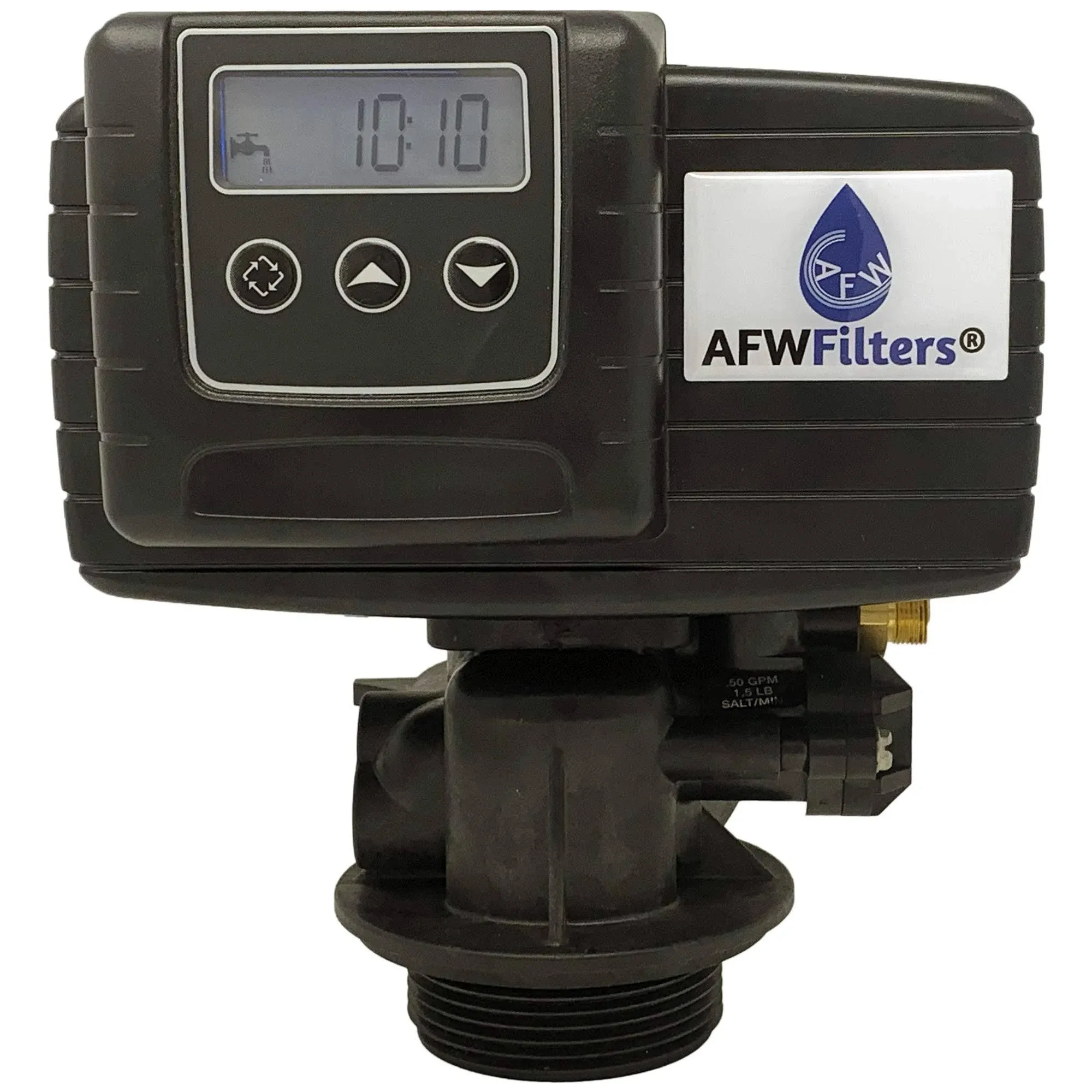 Fleck 5600SXT Water Softener Replacement Valve - Digital Metered On Demand Head with Paddlewheel Meter