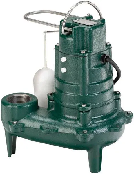 Zoeller 267-0001 1/2 Hp Automatic Submersible Sewage &amp; Effluent Pump