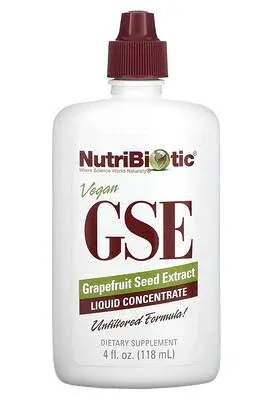 GSE Grapefruit Seed Liquid Extract, 4 fl oz (118 mL) Dropper Bottle