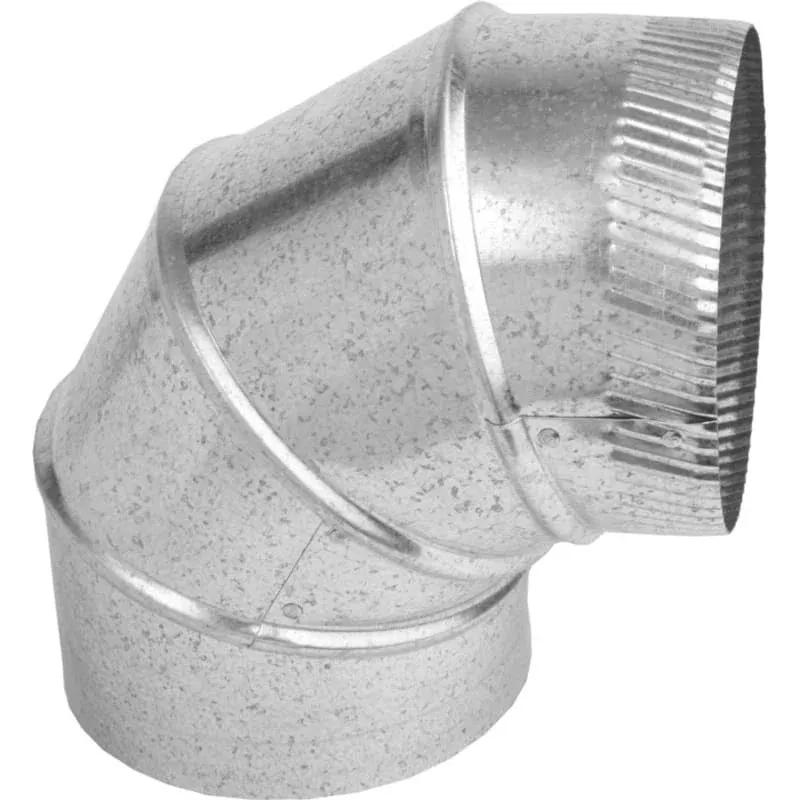 Imperial - GV0296-C - 6 in. Dia. x 6 in. Dia. Adjustable 90 deg. Galvanized Steel Furnace Pipe Elbow