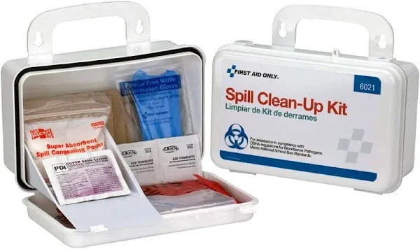 Bbp Spill Cleanup Kit, 7 1-2 X 4 1-2 X 2 3-4, White